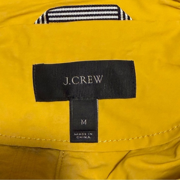 Gently Used J. Crew Mustard Utility Rain Jacket - Picture 2 of 5